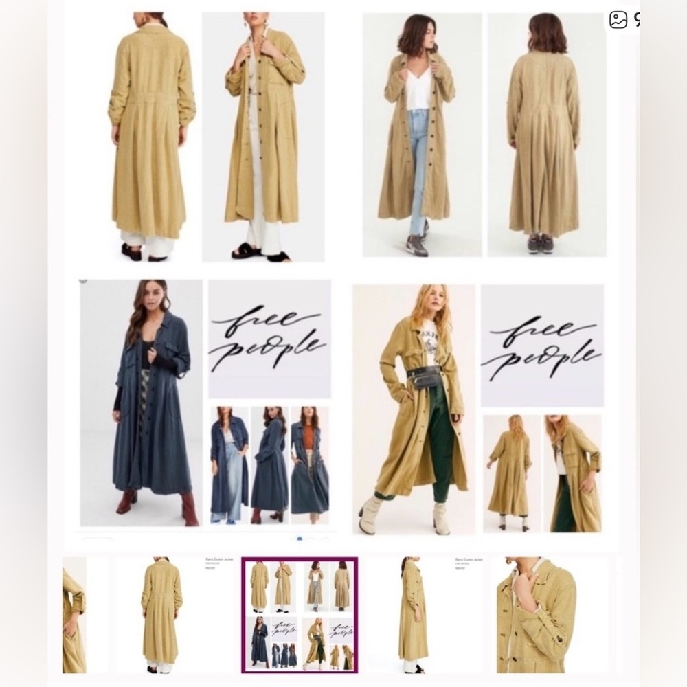 Free People Rainz Duster marsh green XS - Picture 16 of 16
